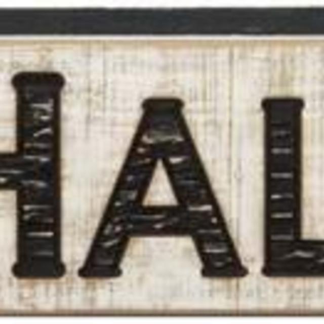 Primitives by Kathy PBK Halloween Decor - Happy Halloween Carved Wood Sign