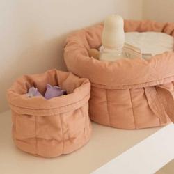 Lorena Canals Bamboo Quilted Basket, Set of 2