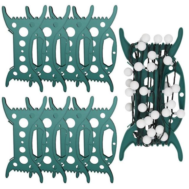 IPOOLTENG All Purpose Light Storage Holder - 8 PCS Christmas Light Cord Organizer Reels for Holiday String Lights, Extension Cords, Garland, Ropes - Tangle-Free Christmas Lights Storage Solution