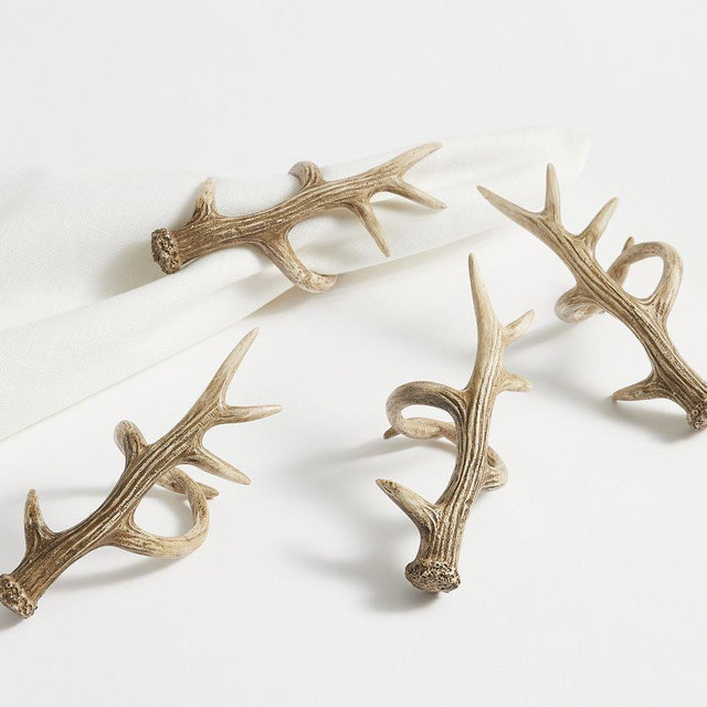 Antler Napkin Rings, Set of 4