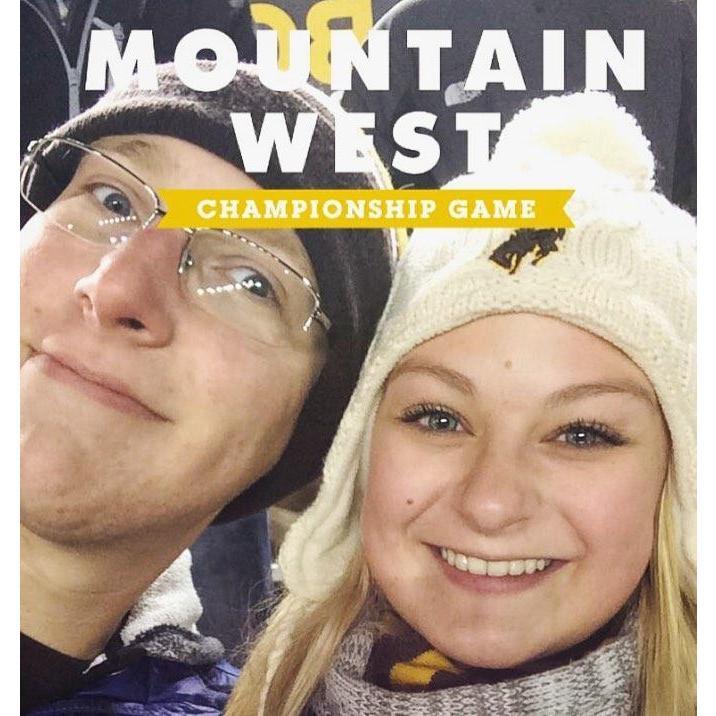 Wyoming Mountain West Conference Championship Game. We froze to death!