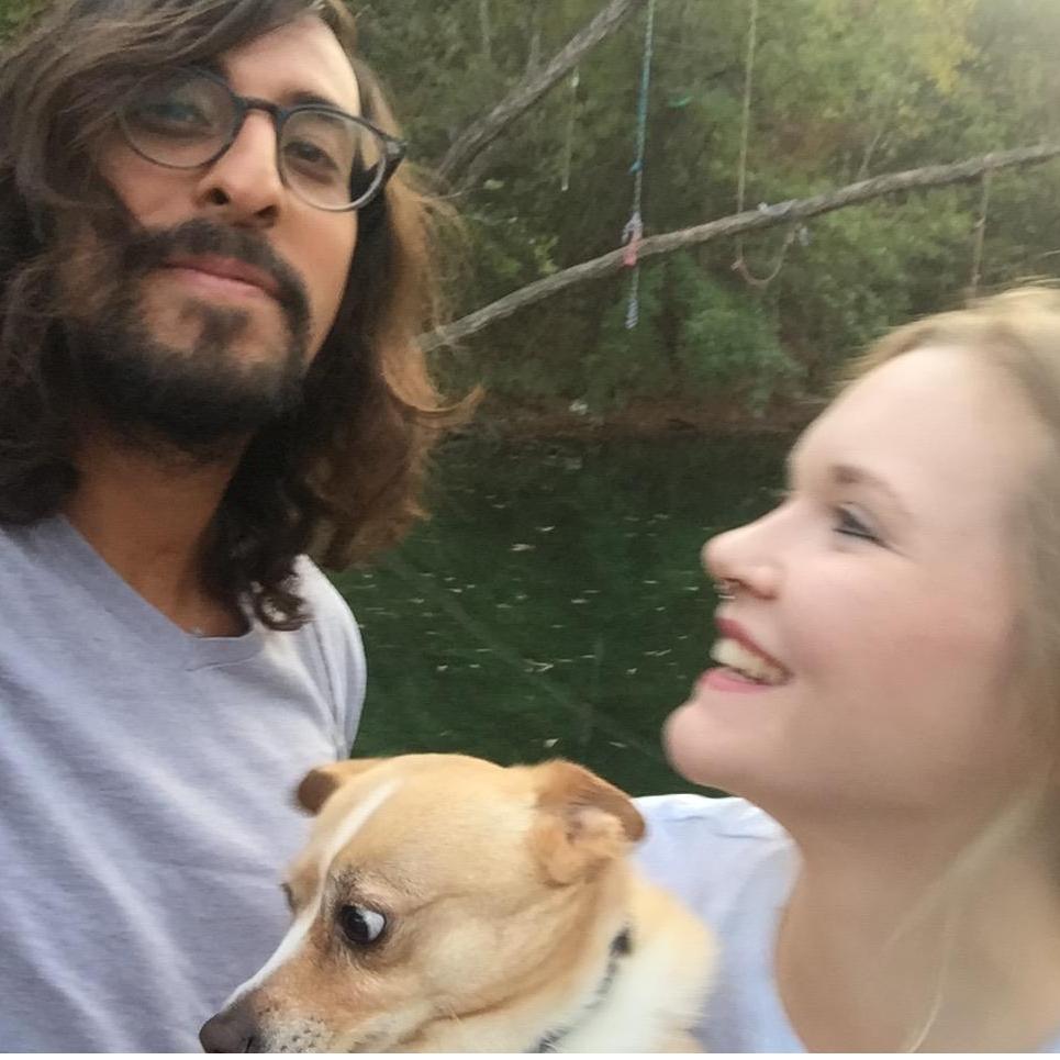 This was our very first selfie of all time together enjoying a little hike with Jesse at St. Edwards park!