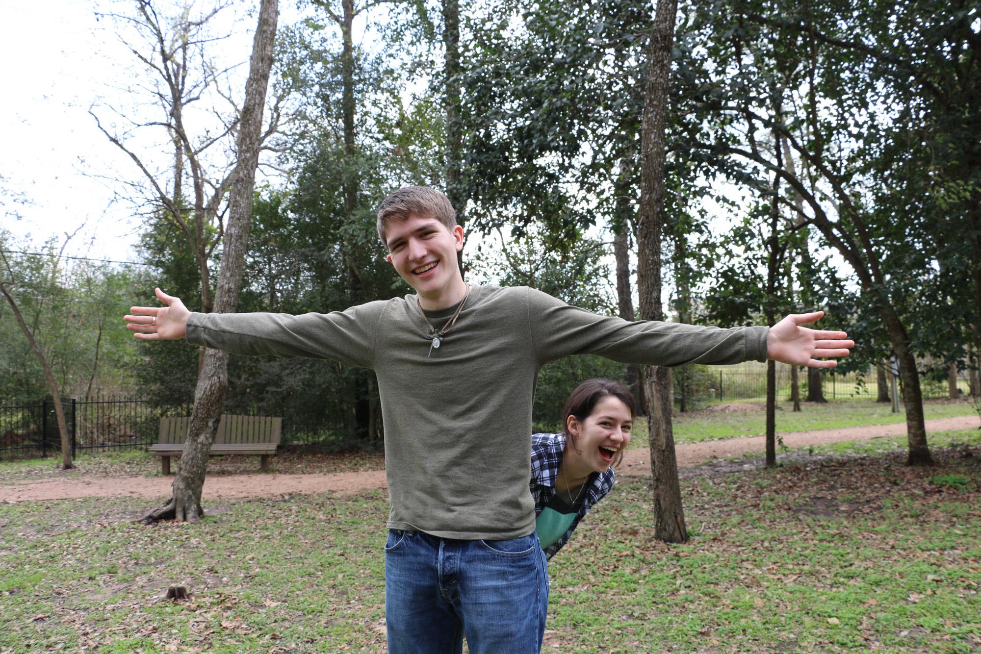 Spring, TX
Stephen (and our friend Emily) visited Julia after freshman year of college because she only had like 2 other friends, probably