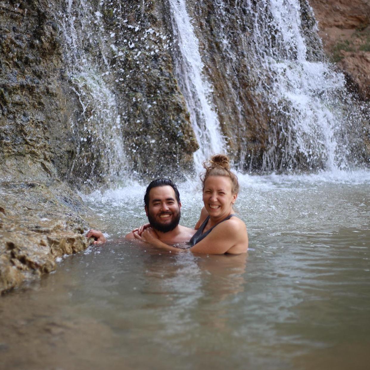 It's so cold in here but we gotta get a picture!