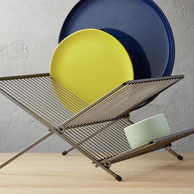 Cb2 Matte Black Collapsible Drying Rack