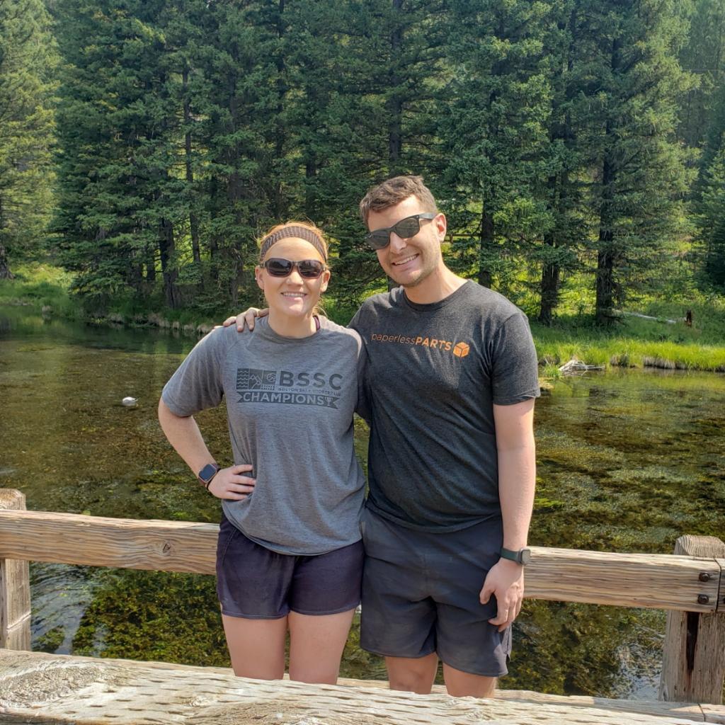 Dirty after ATV rides in Yellowstone!