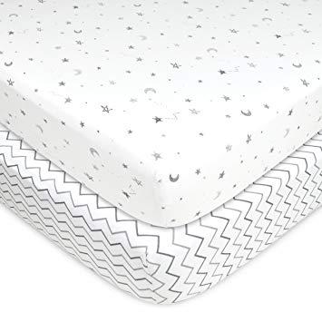 American Baby Company 2 Pack Printed 100% Cotton Jersey Knit Fitted Crib Sheet for...