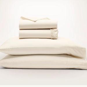 Signature Hemmed Sheet Set - Natural - King w/ King Cases