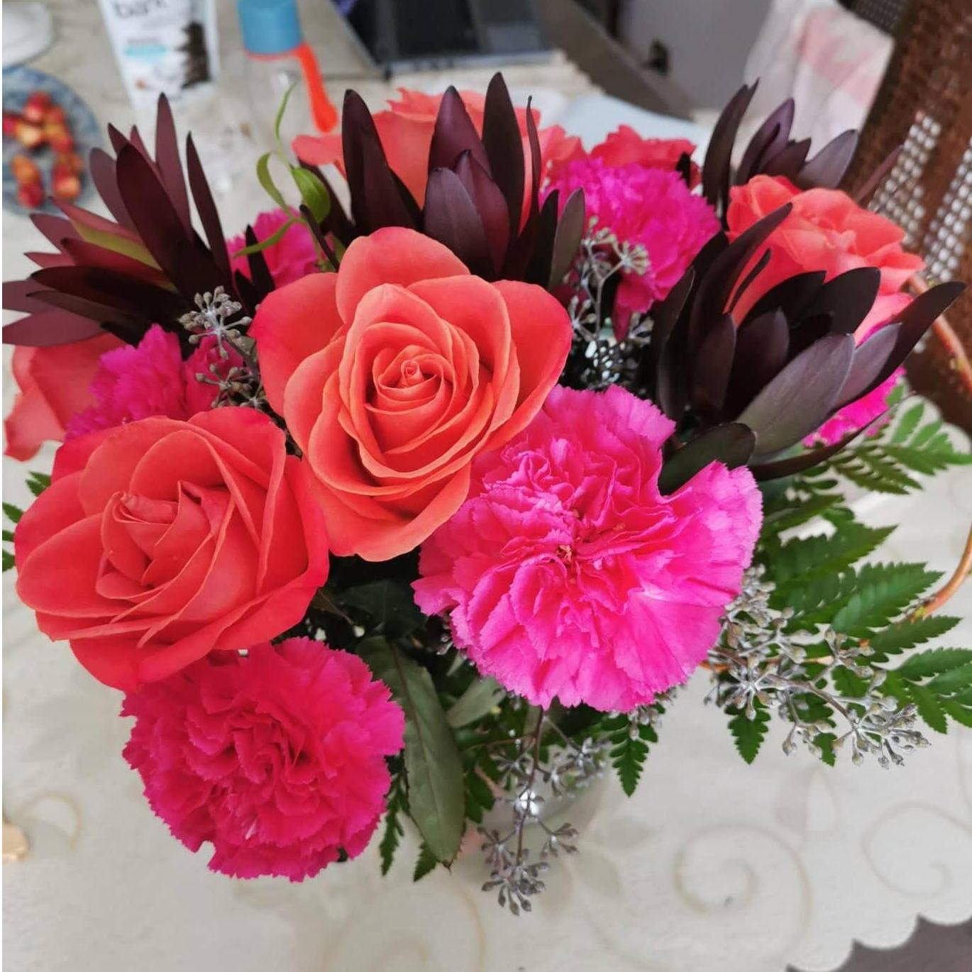 First bouquet of flower when Homun visit the first time