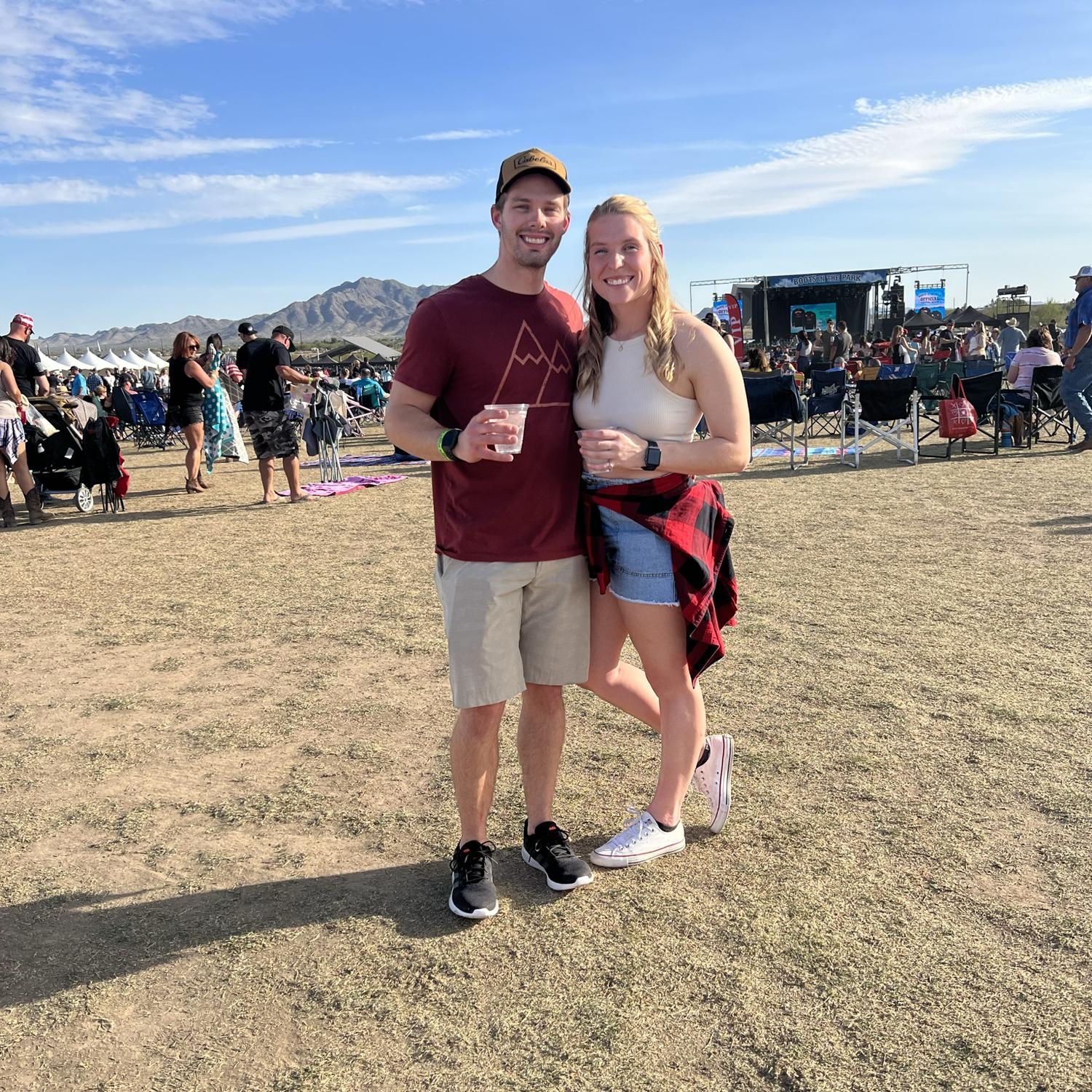 Boots in the park country festival in Tempe, AZ