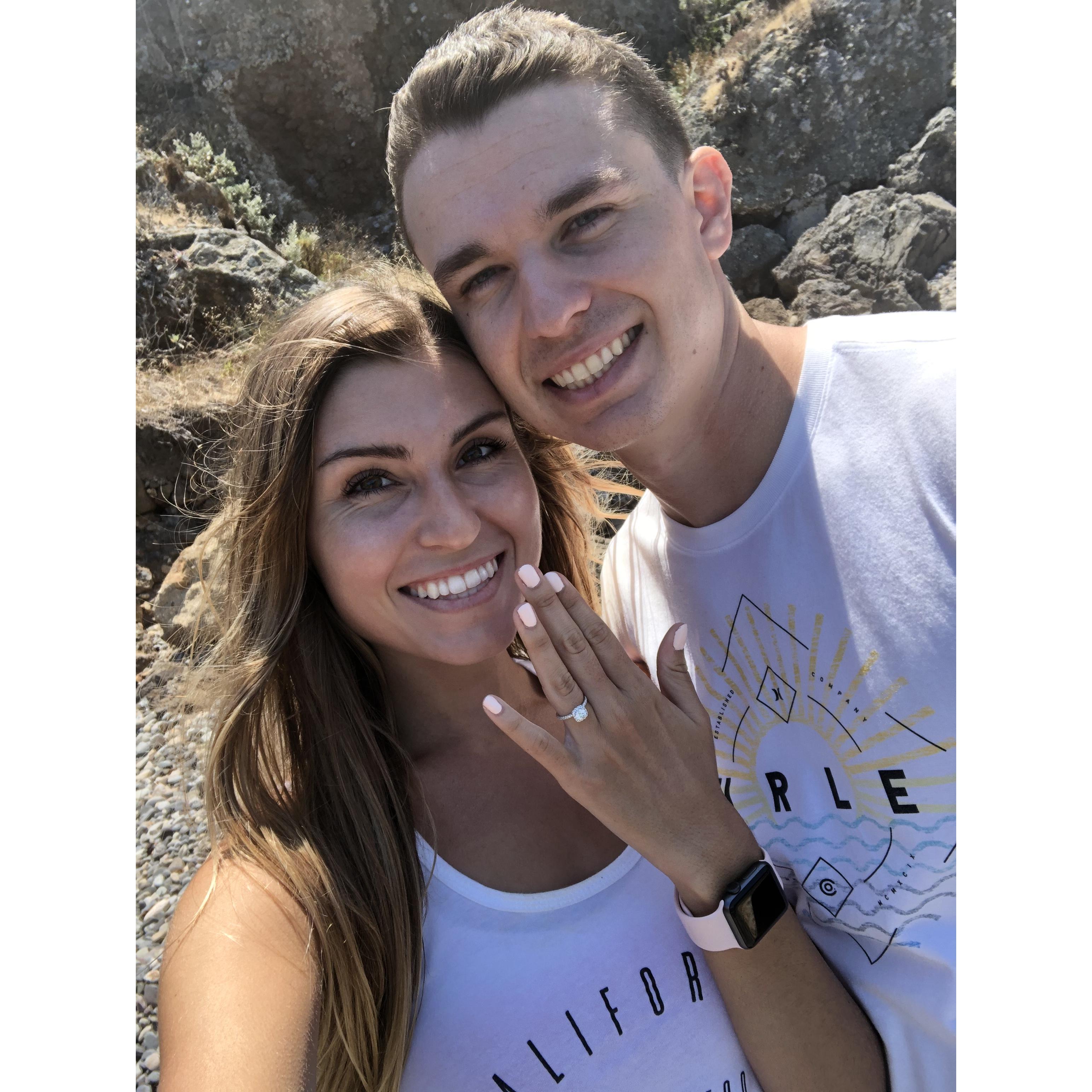 The day we got engaged!