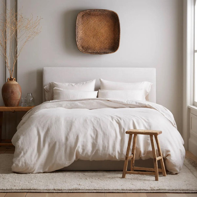 European Linen Duvet Cover Set - King/Cal King