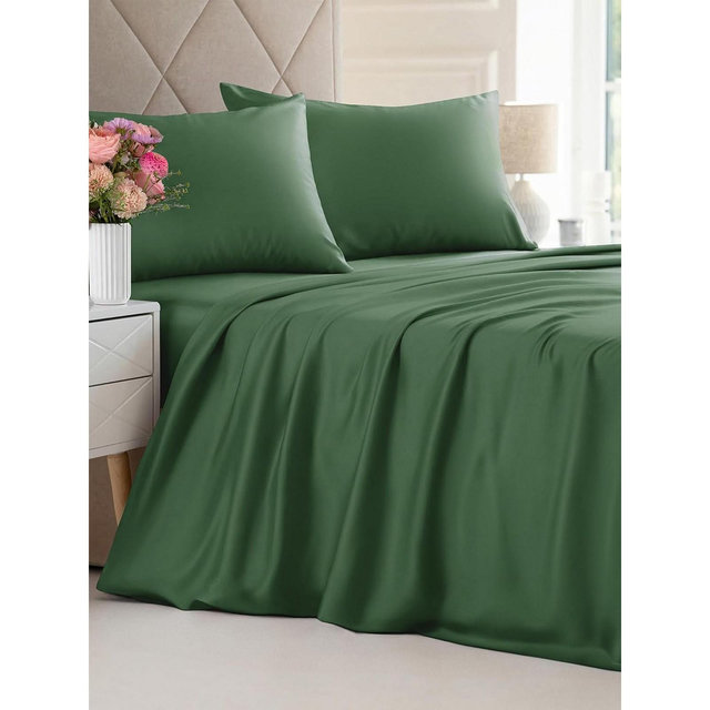 Rayon from Bamboo 4 Piece Deep Pocket Cooling Sheet Set - Queen