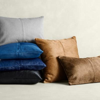 Solid Hide Pillow Cover - 20x20 - grey