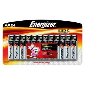 Energizer Max AA Batteries 24 Count (E91BP-24)