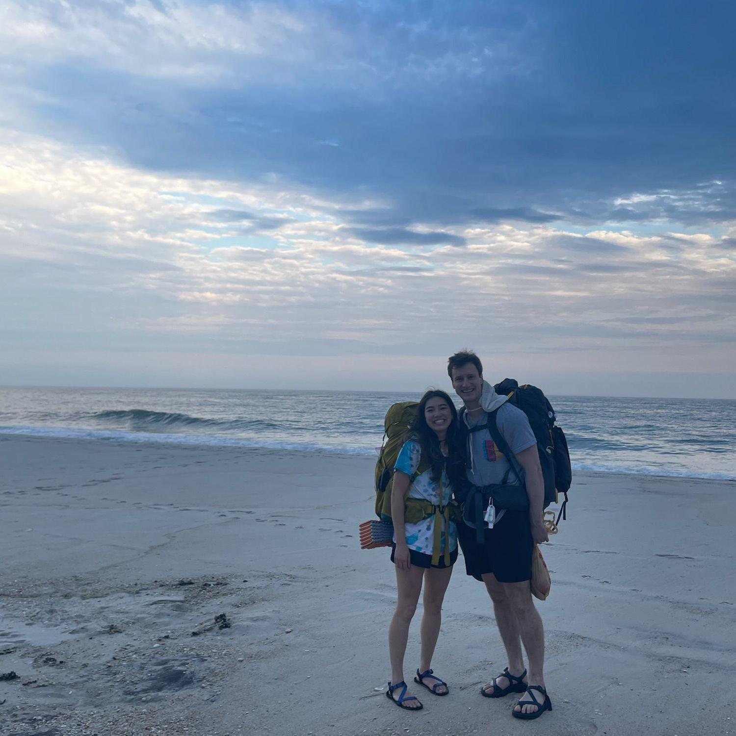 In June we had a fun adventure beach camping on Fire Island, NY (pictured before rain)