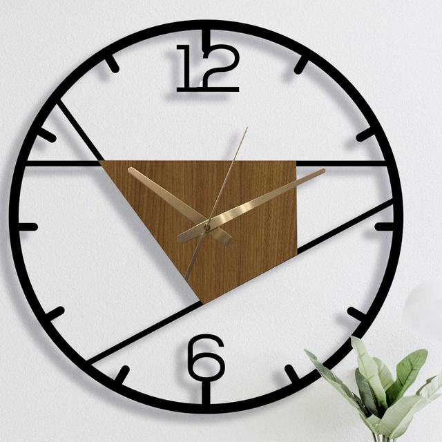 Large Mid Century Modern Wall Clock, Clock...