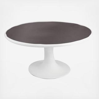 Dauville Platinum Glazed Cake Stand