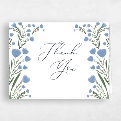Dusty Blue Wedding Thank You - Pemberton Landscape