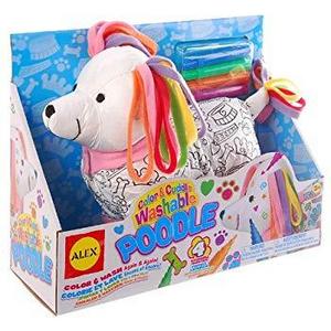 "Color and Cuddle" washable poodle stuffed animal - CCPEP