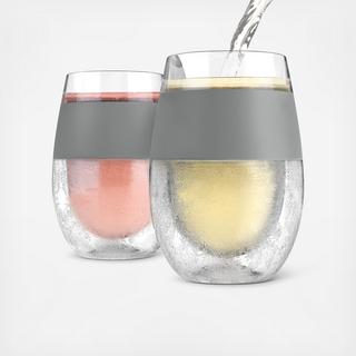 Wine Freeze Cooling Cup, Set of 2