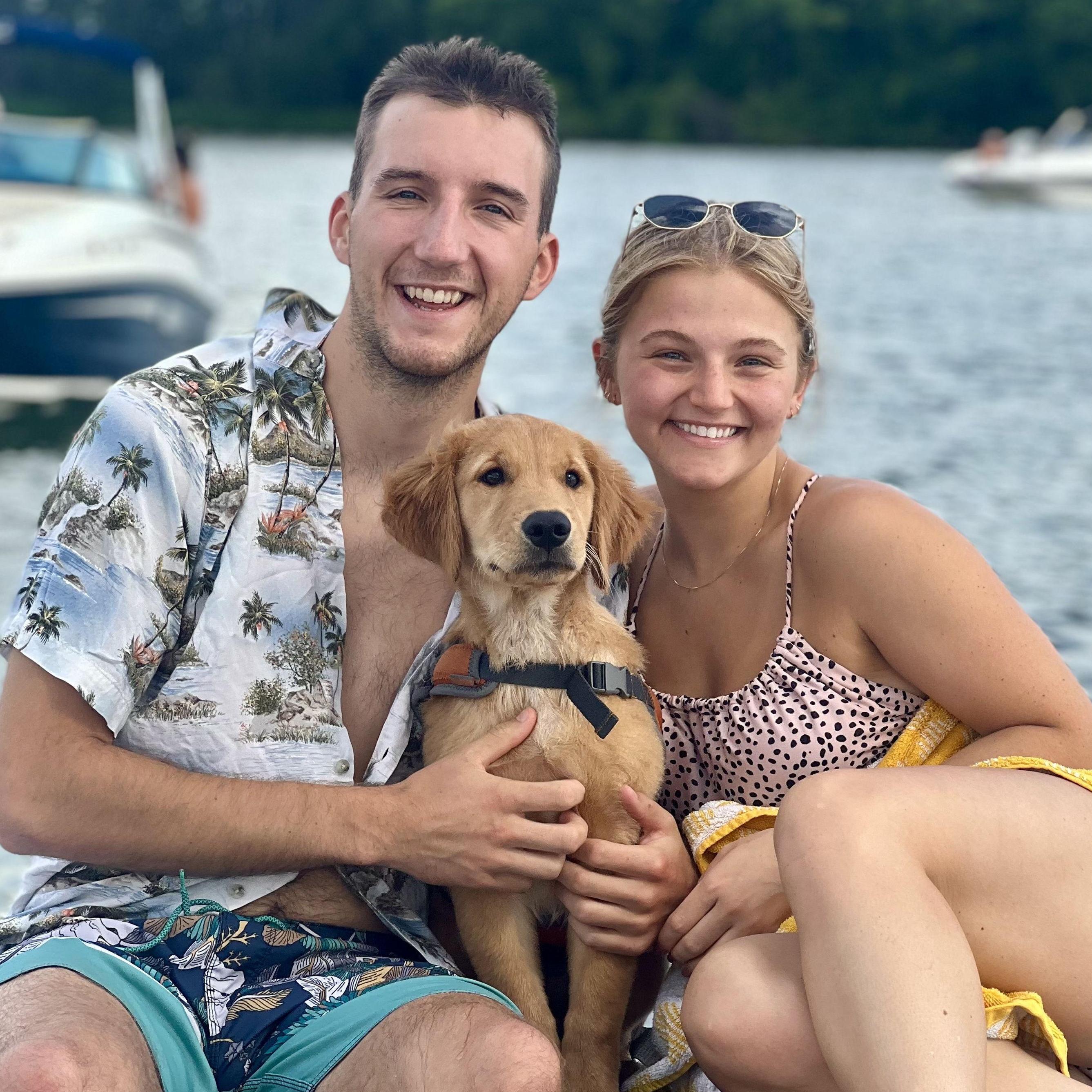 Murphy's first boat outing! August 2023