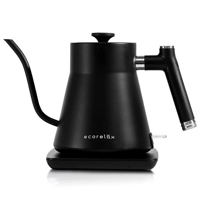 ECORELAX Gooseneck Electric Kettle, Pour Over Coffee and Tea Kettle, 100%  Stainless Steel Inner with Leak Proof Design, 1200W Rapid Heating, Strix