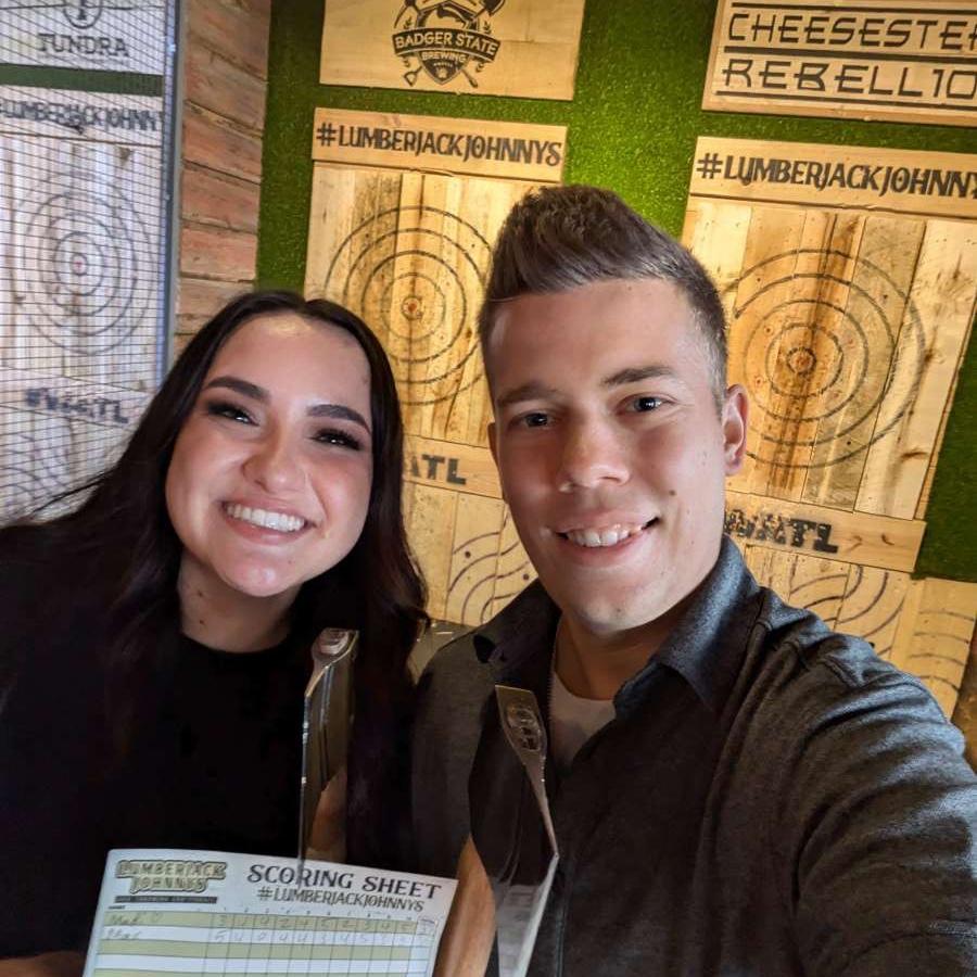 Our 2nd date, at Lumberjack Johnny’s