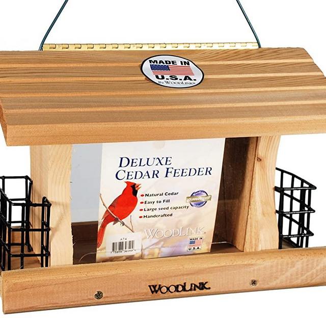 Woodlink Deluxe Cedar Bird Feeder with Suet Cages Model AT4