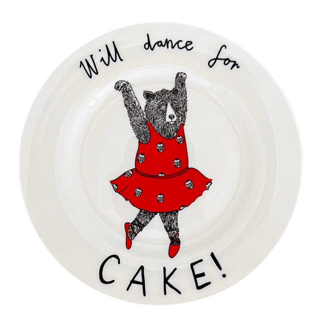 Will dance for CAKE Side Plate
