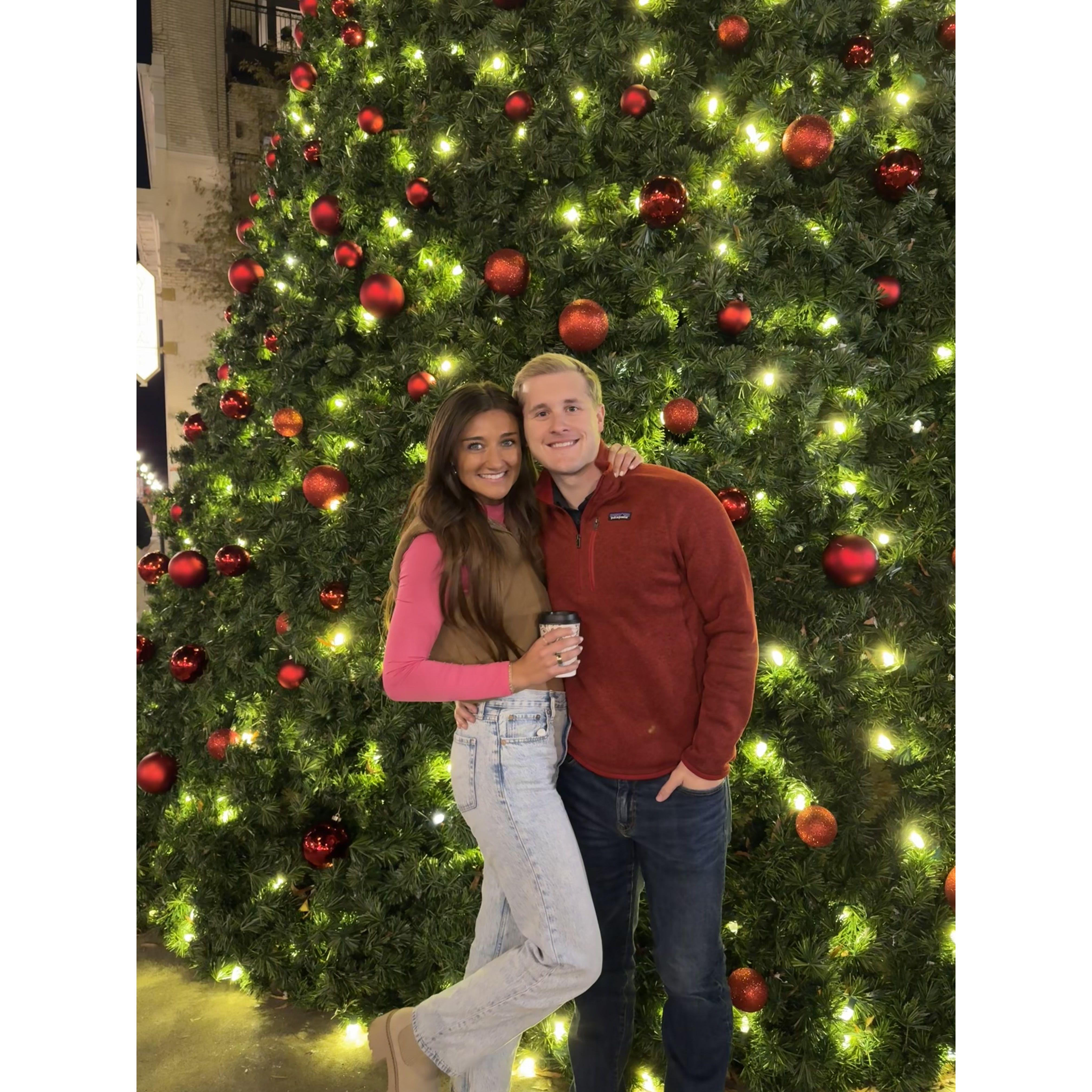 Our first Christmas season dating.