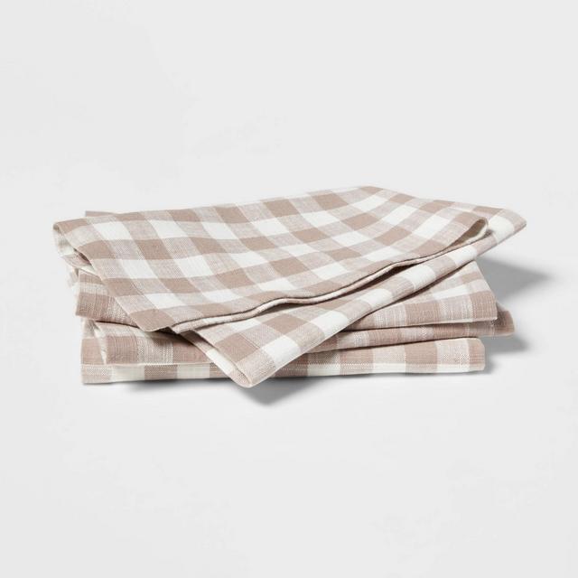 4pk Cotton Gingham Napkins - Threshold™