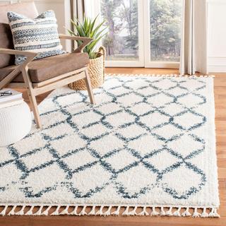 Berber Fringe Shag Lillis Trellis Area Rug