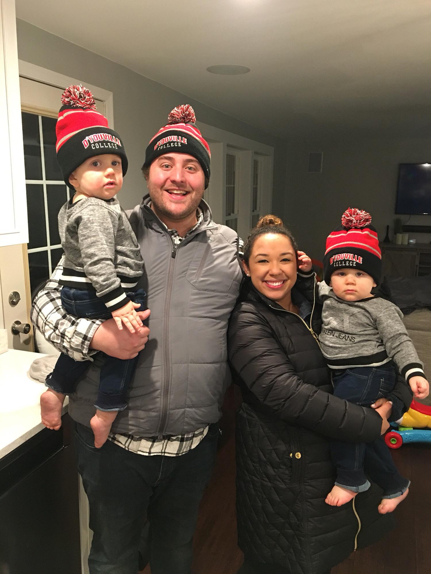 Repping D’Youville college with the twins!