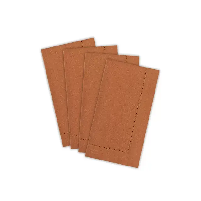 Harvest Hemstitch Napkins in Spice (Set of 4)