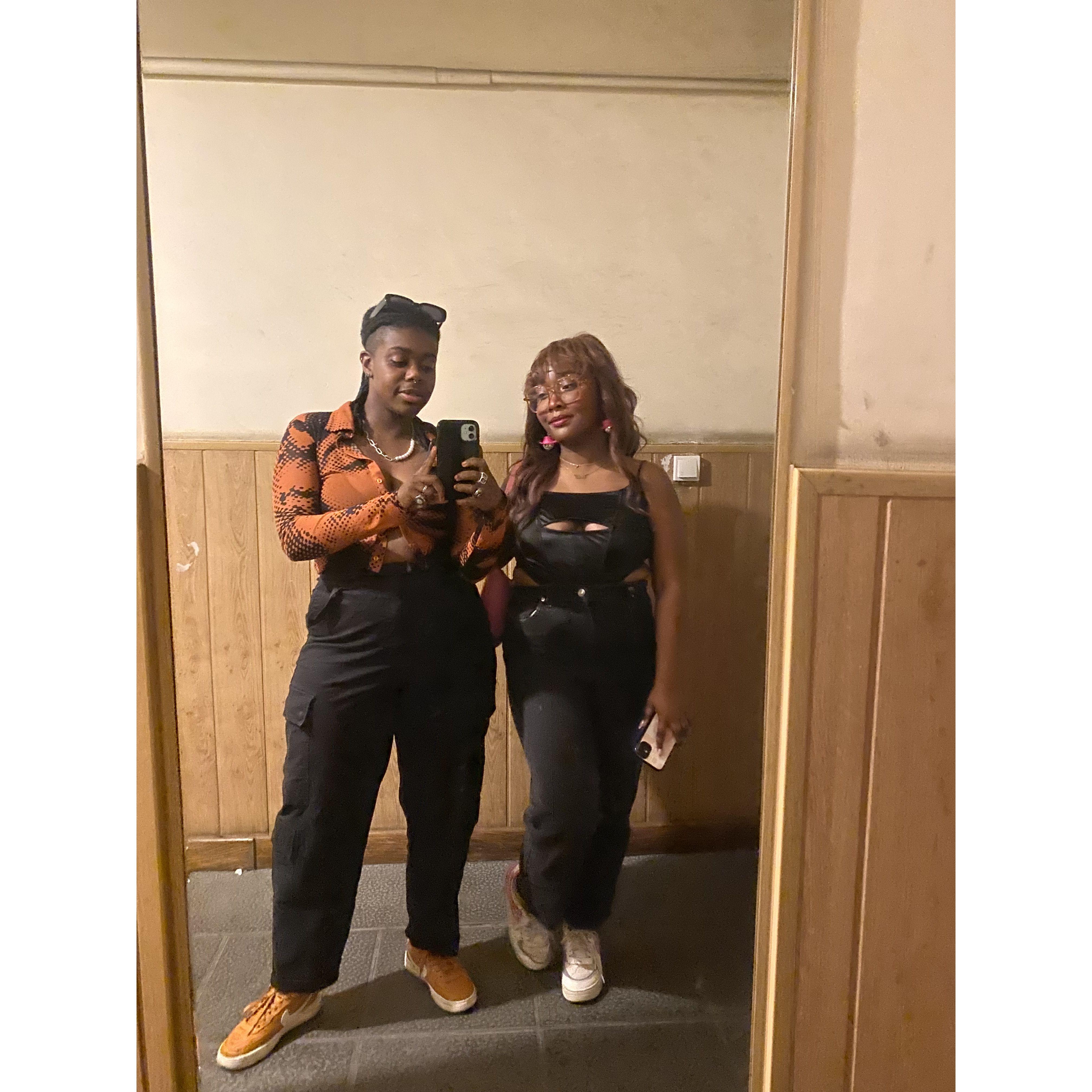 Our first night going out in Barcelona. Not featured is us getting walked home at 5 am by some friends we made at the bar. Also not featured is us trekking up 6 flights of stairs.