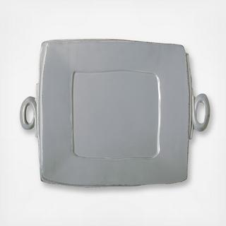 Lastra Handled Square Platter