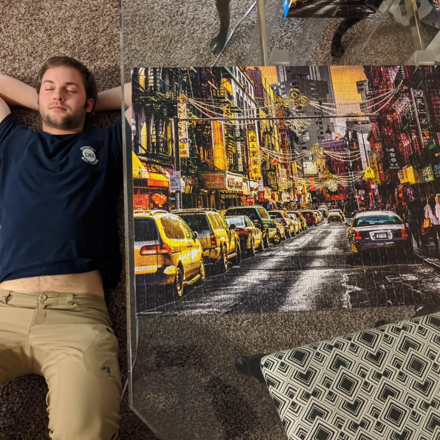 Nashville, TN
Josh takes a well-deserved nap after completing a 1000-piece puzzle where Morgan refused to let them take breaks