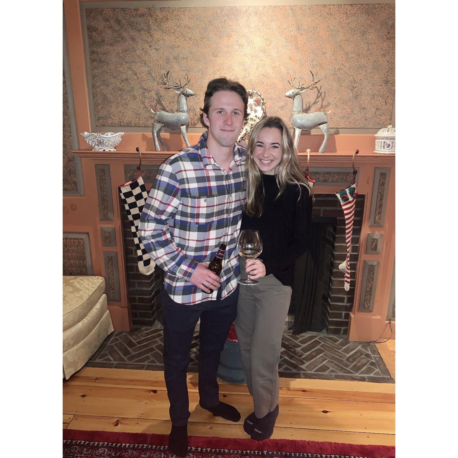 Graduate school dinner for Sarah with Spencer
