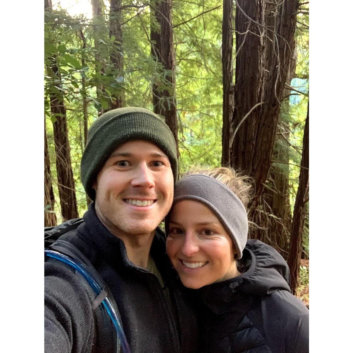 Hiking in the Redwoods - Tyler's favorite!