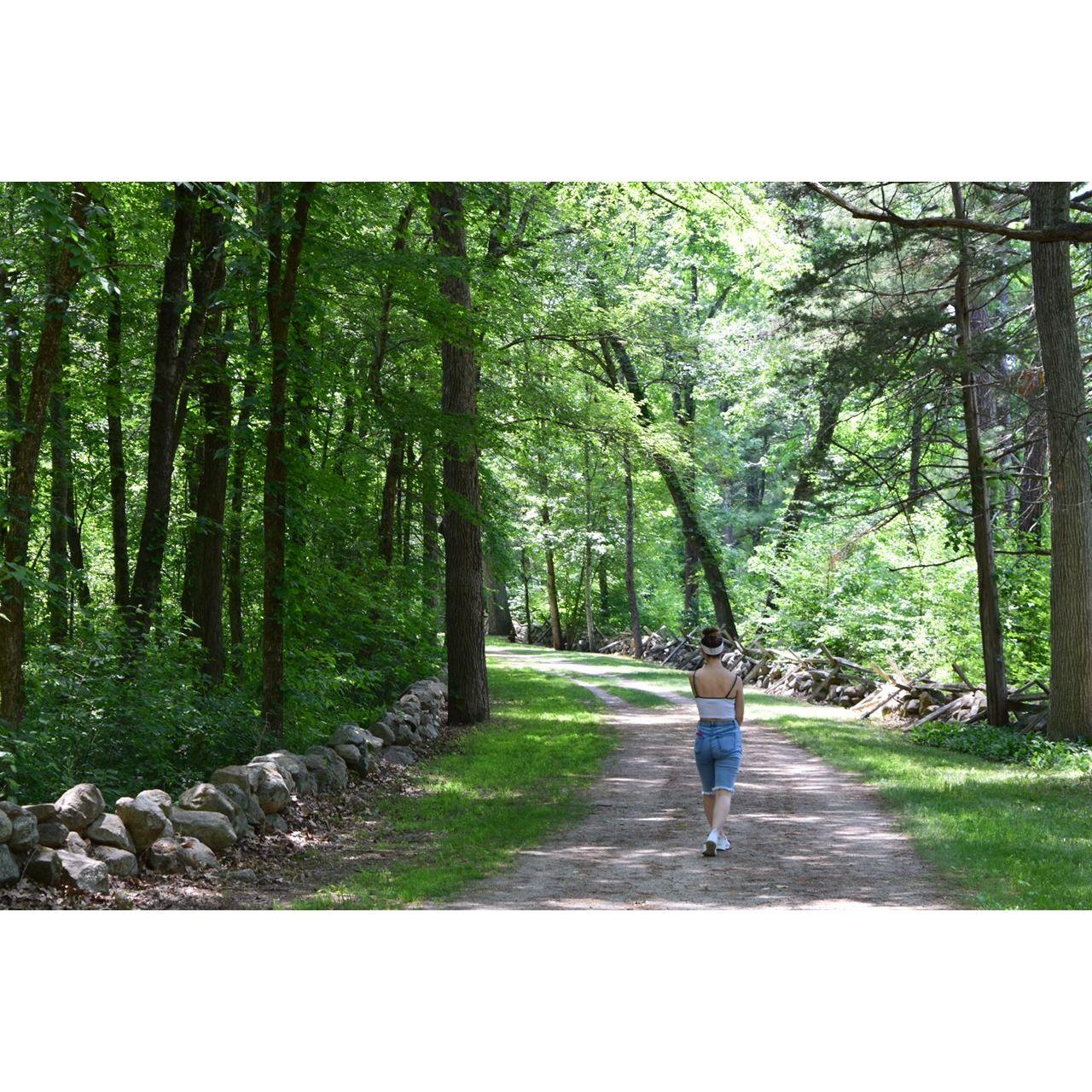 Our first actual date was a hike at Minuteman National Park, this path will be important later.