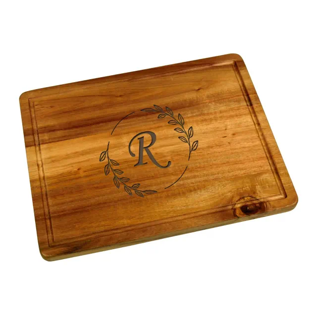 Picnic at Ascot Personalized Extra Large Acacia Cutting, Charcuterie Board