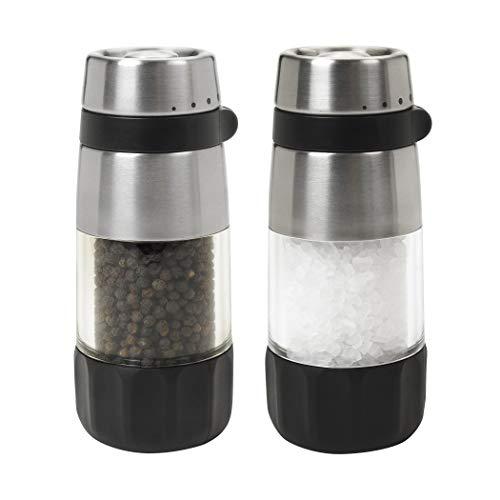 OXO 1 Good Grips Salt and Pepper Grinder Set, clear, Stainless Steel