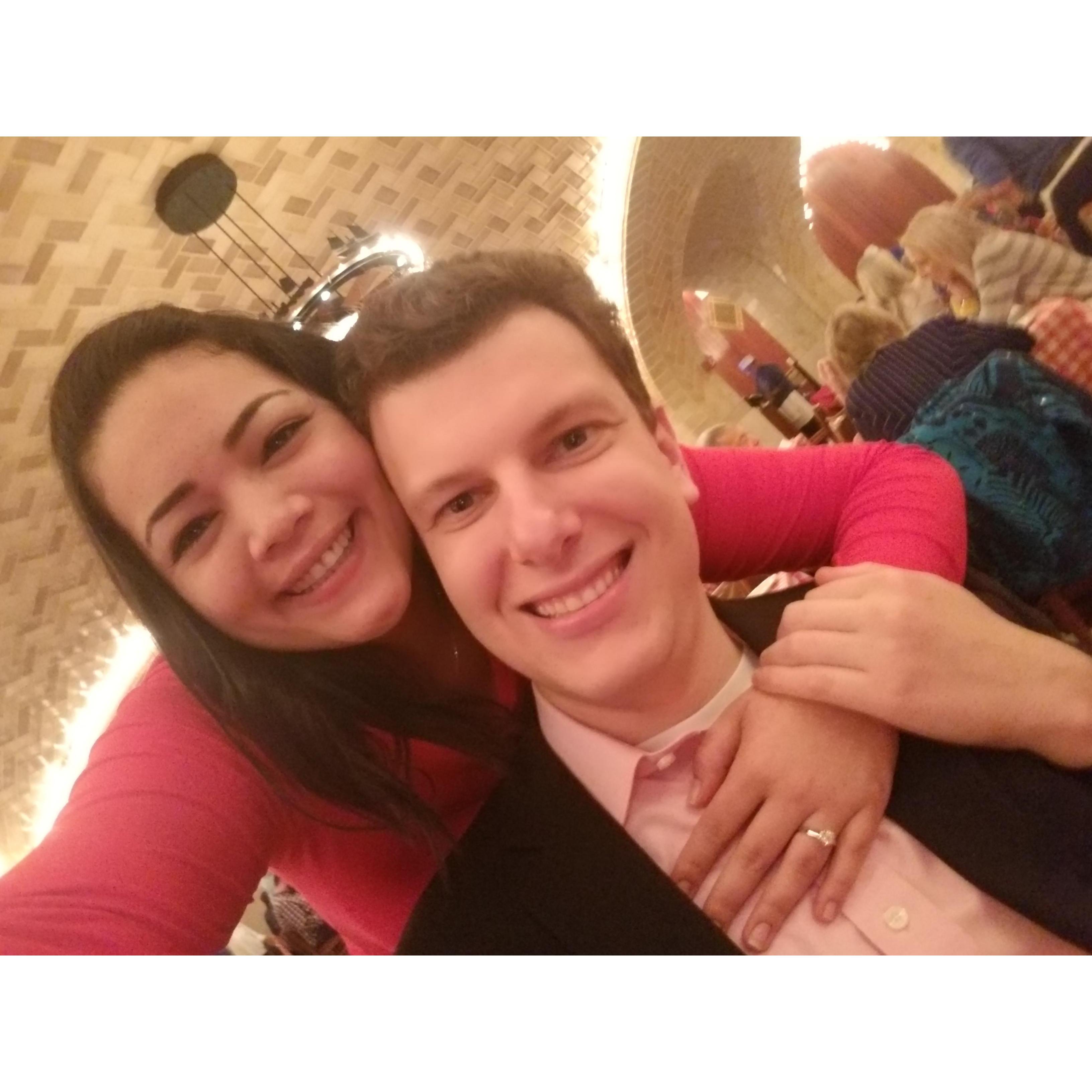 Our engagement celebration dinner