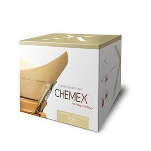 Chemex Natural Coffee Filters, Square, 100ct - Exclusive Packaging