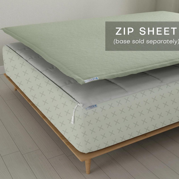 QuickZip Add-On Zip Sheet - King Percale in Moss Green