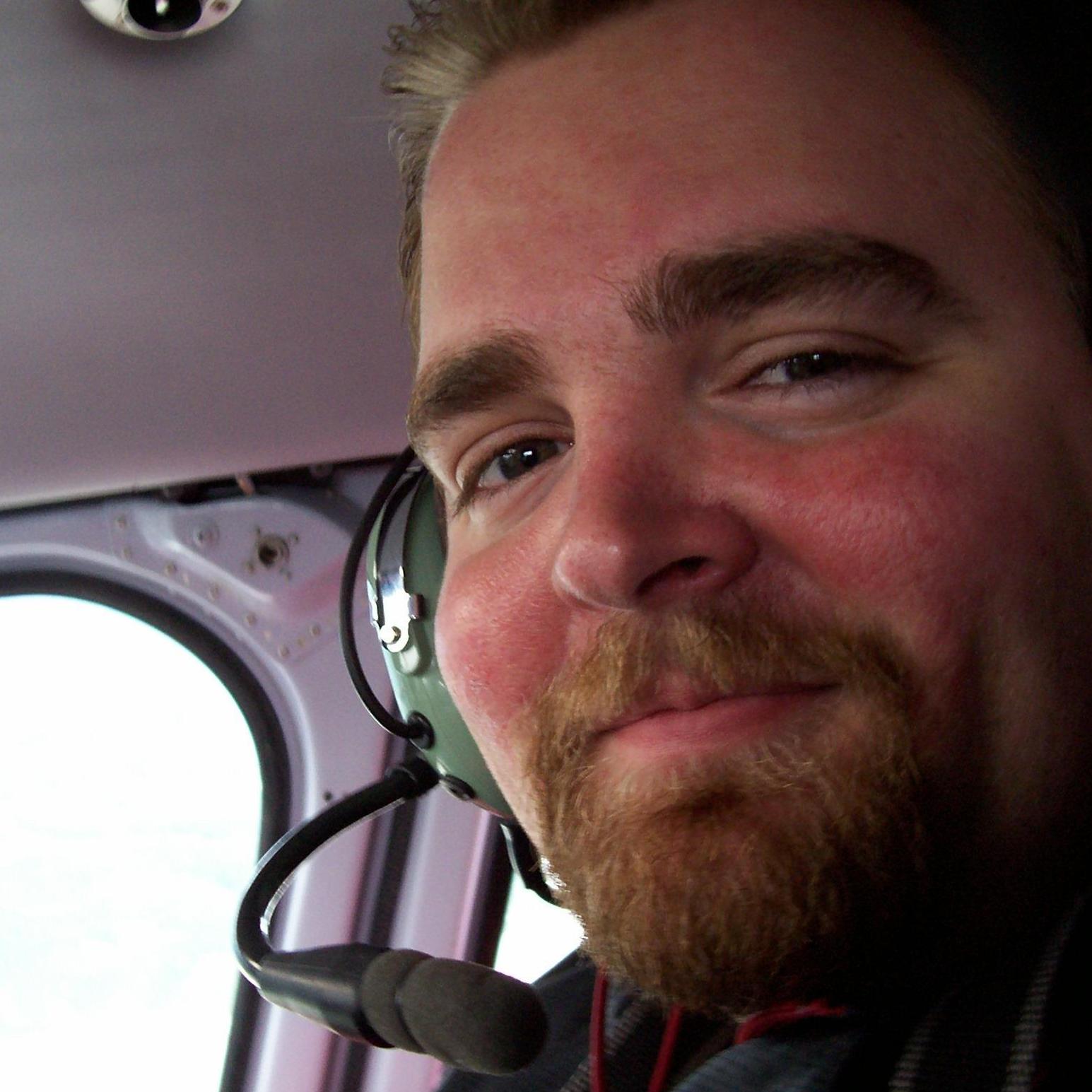 We didn't tell you Ross flies helicopters now? Kidding. 2008 Alaska trip!