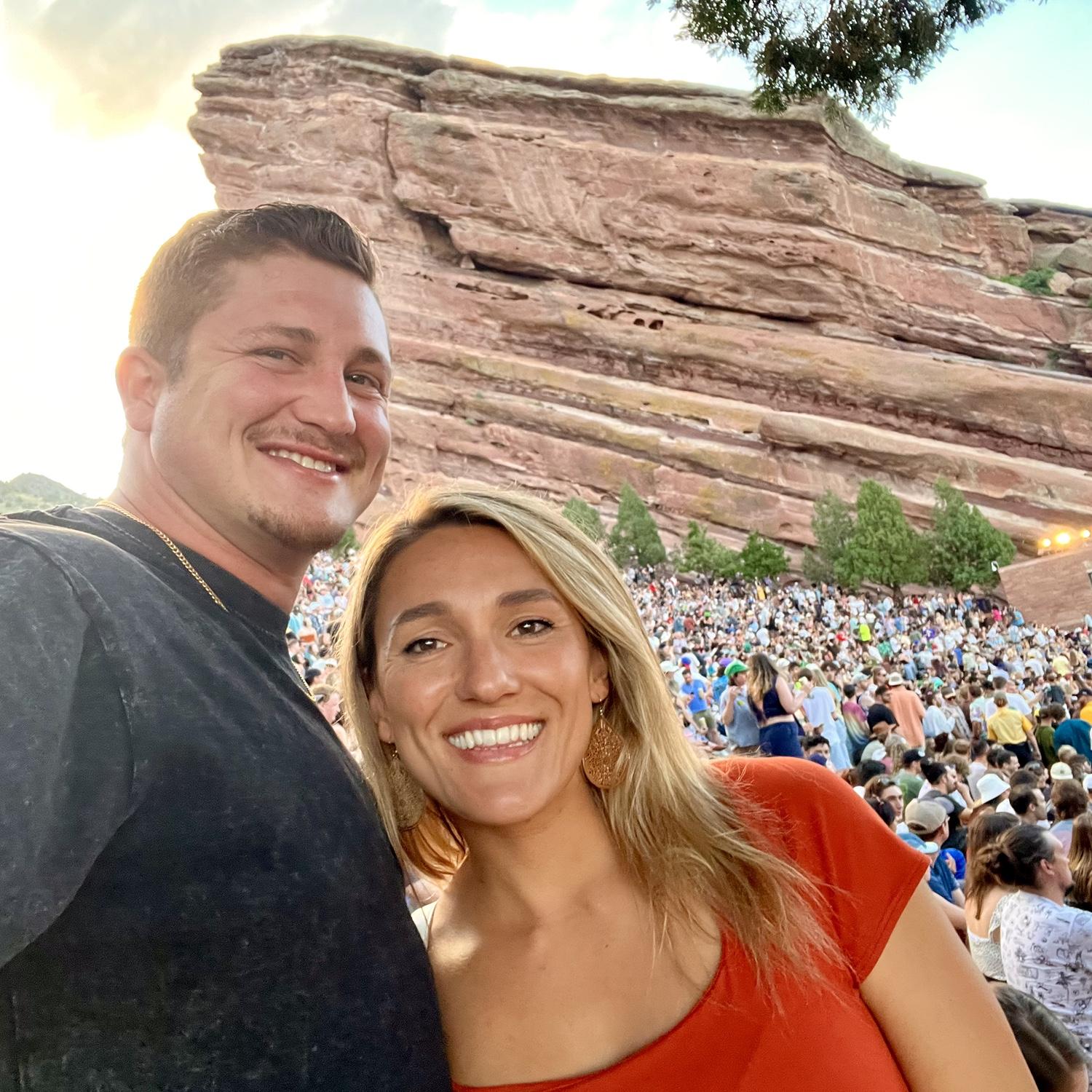 They saw the Parcels play at the Red Rock Amphitheater in Colorado. It was such a cool venue and fun band! Highly recommend visiting!