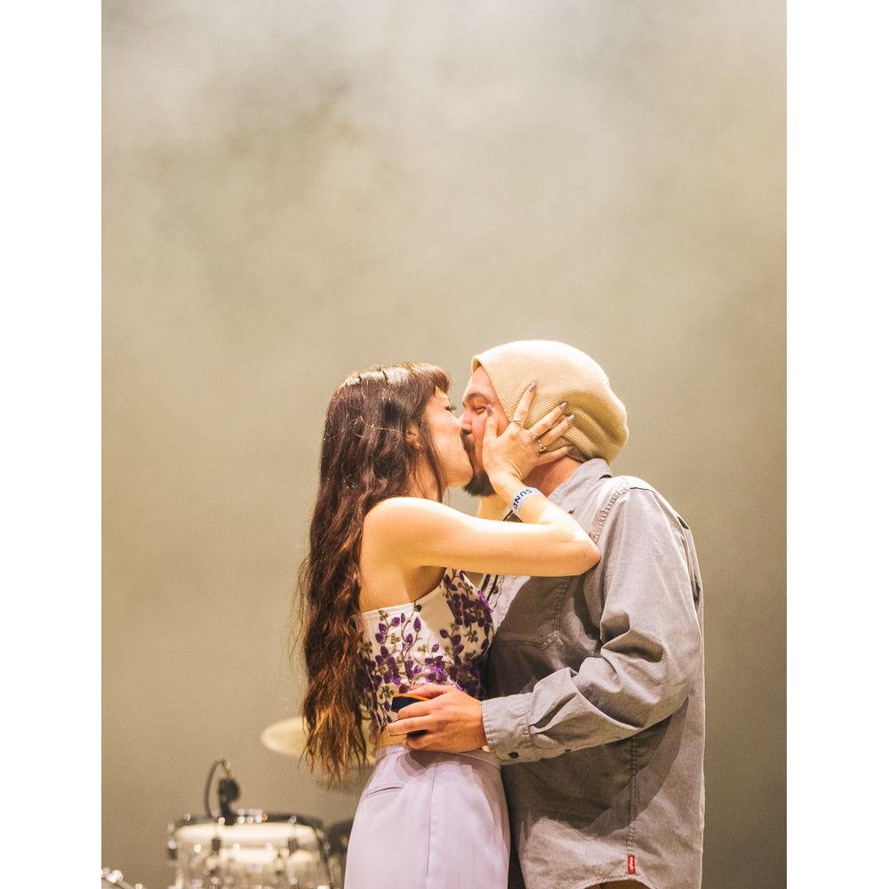 Proposal on stage at 97X Next Big Thing!