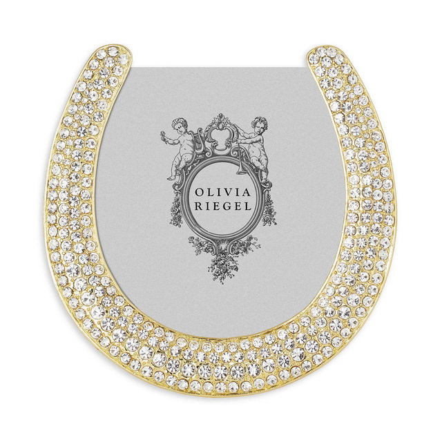 Olivia Riegel Gold Horseshoe Frame, 3.5"